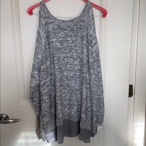 TORRID Cold Shoulder Sweater open back